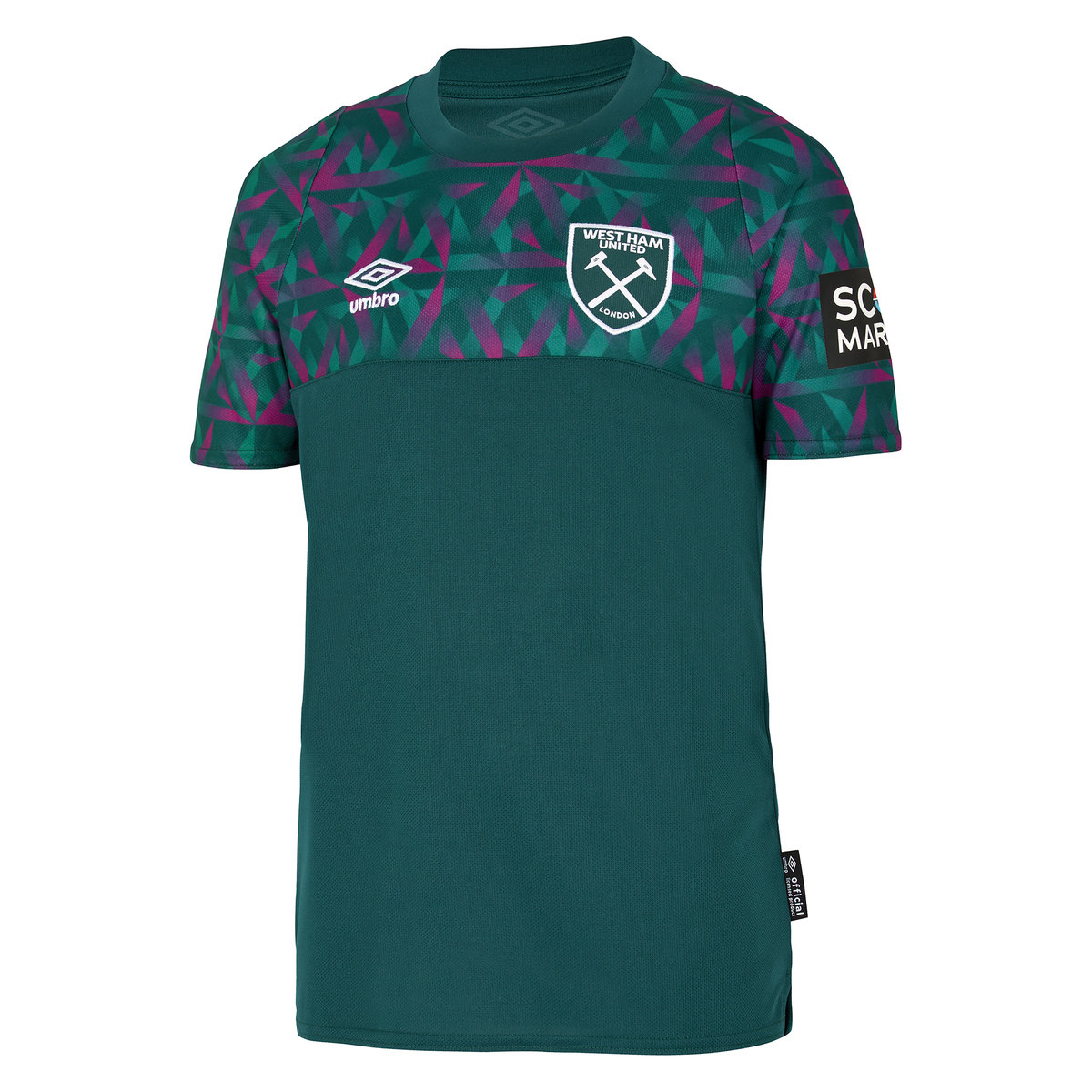 Green Umbro Football West Ham Utd 22/23 GK Home Jersey Junior Jersey | CA-61930