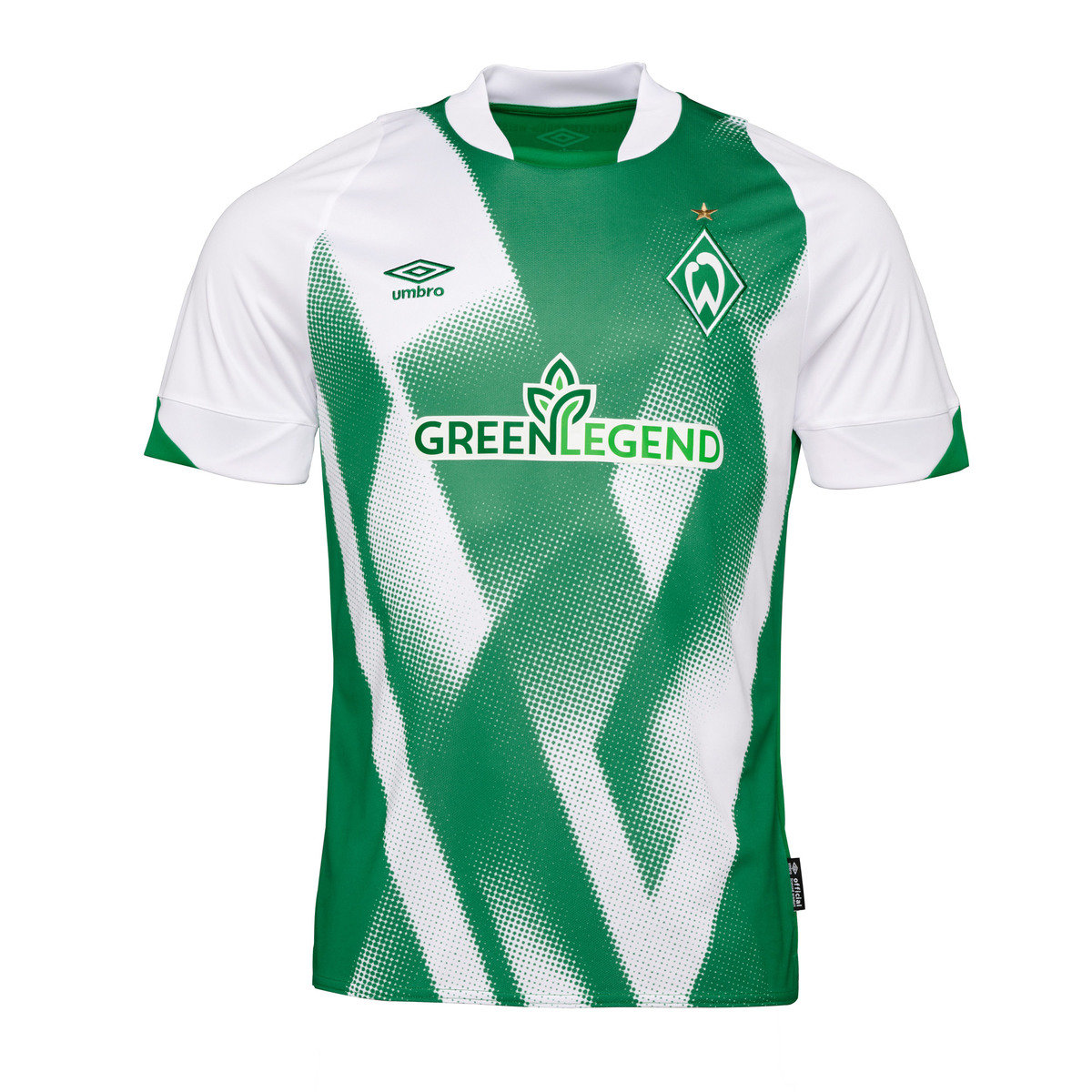 Green / White Umbro Teamwear - Umbro Werder Bremen Football 22/23 Home Jersey Football Jersey | CA-05496