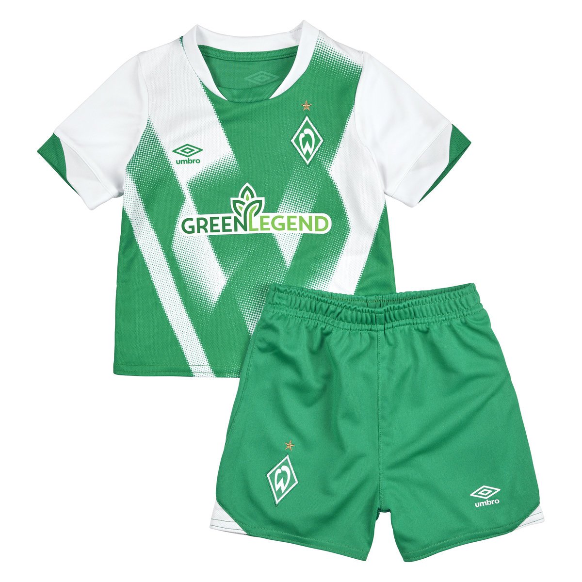 Green / White Umbro Teamwear - Umbro Werder Bremen Football 22/23 Home Baby Kit Football Jersey | CA-56120