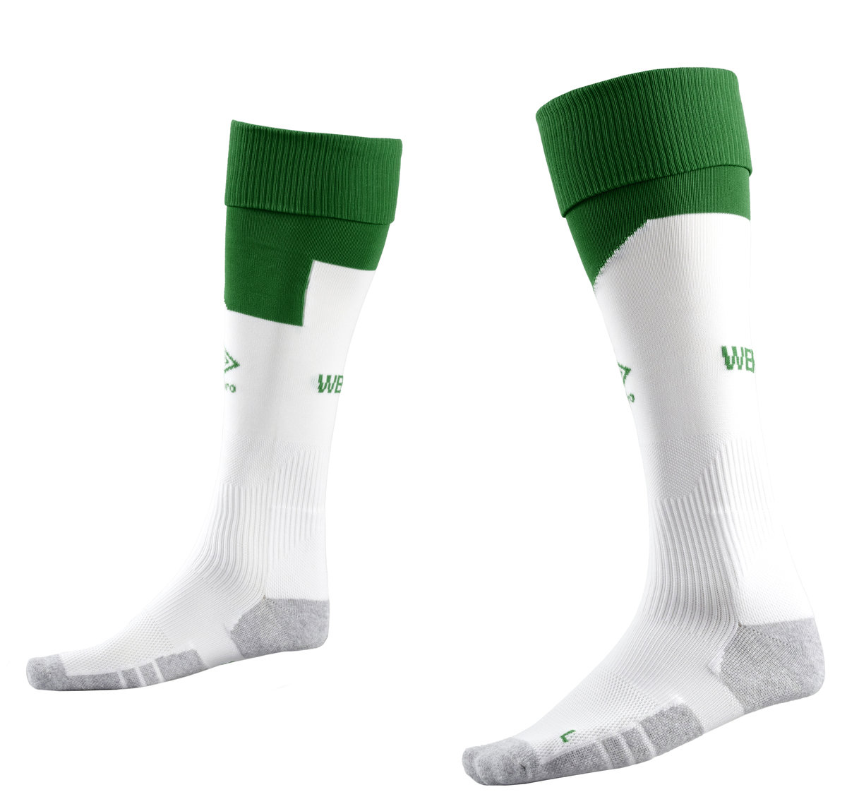 Green / White Umbro Teamwear - Umbro Werder Bremen Football 22/23 Home Sock Junior Football Socks | CA-79811