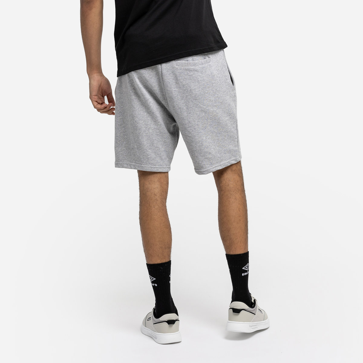 Grey / Black Men's Umbro Diamond Jog Short Shorts | CA-30014