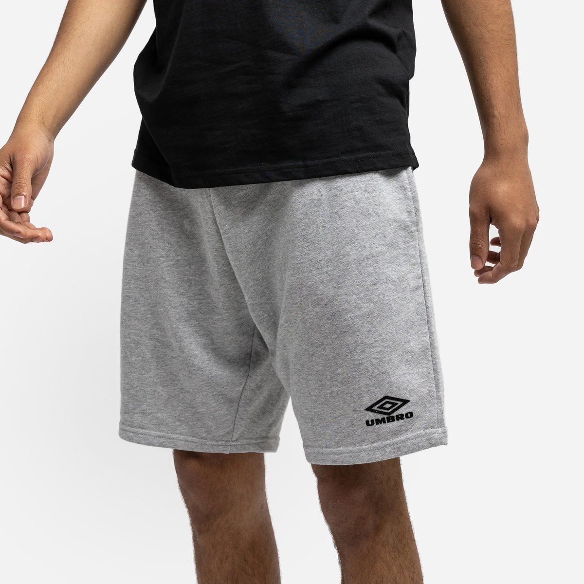 Grey / Black Men's Umbro Diamond Jog Short Shorts | CA-30014