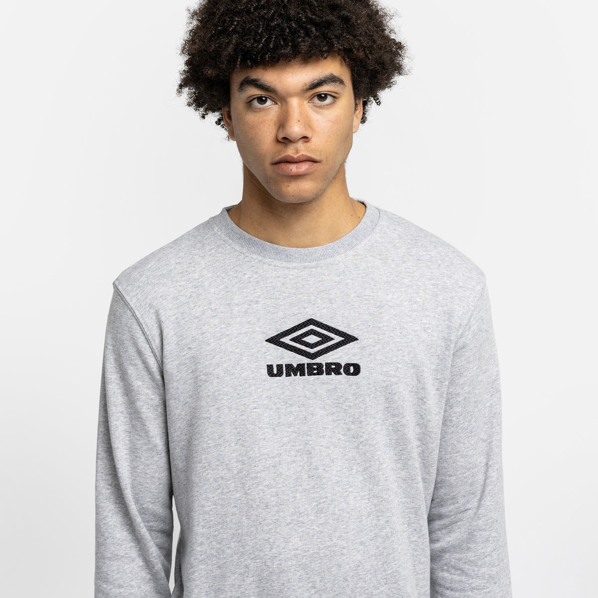 Grey / Black Men's Umbro Diamond Sweat Sweaters | CA-14331