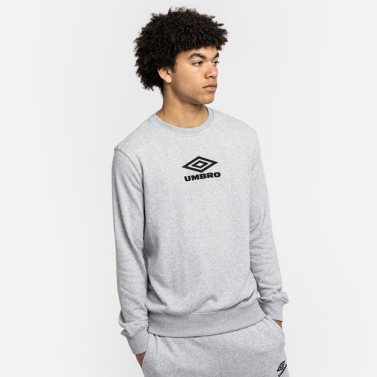 Grey / Black Men\'s Umbro Diamond Sweat Sweaters | CA-14331