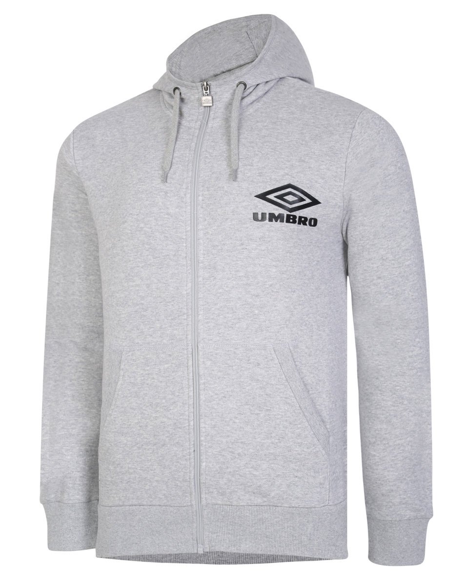 Grey / Black Men's Umbro Diamond ZT Hood Hoodies | CA-30692