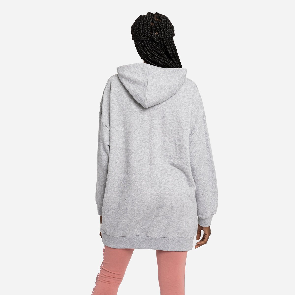 Grey / Rose Women's Umbro Diamond Oversized Oh Hood Hoodies | CA-61066