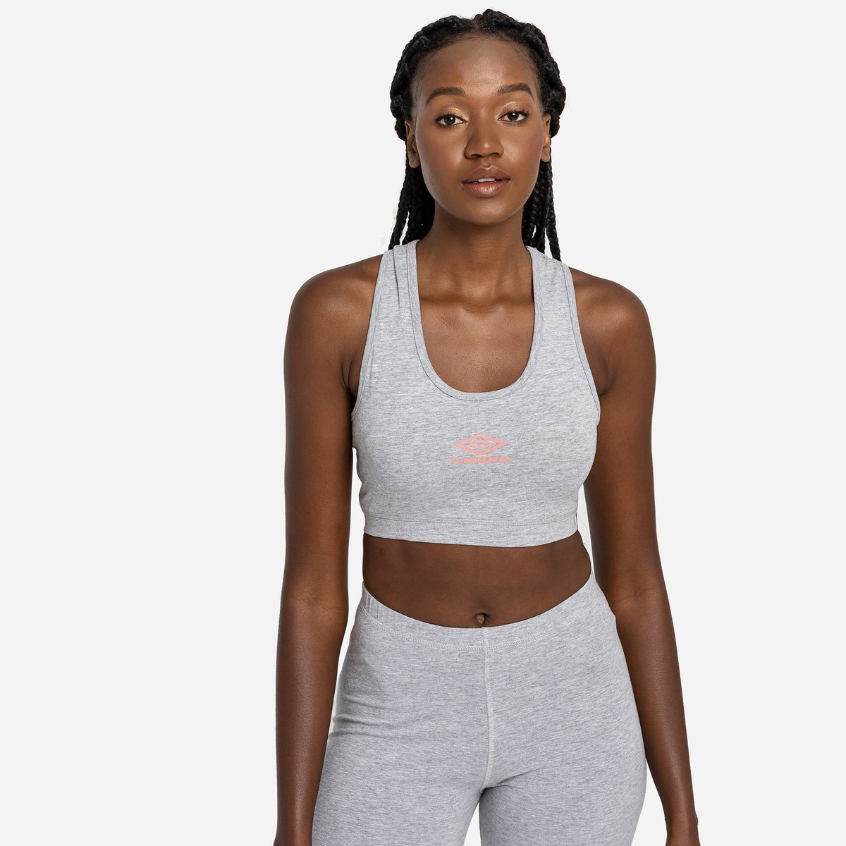 Grey / Rose Women's Umbro Diamond Sports Bra Sports Bra | CA-42554