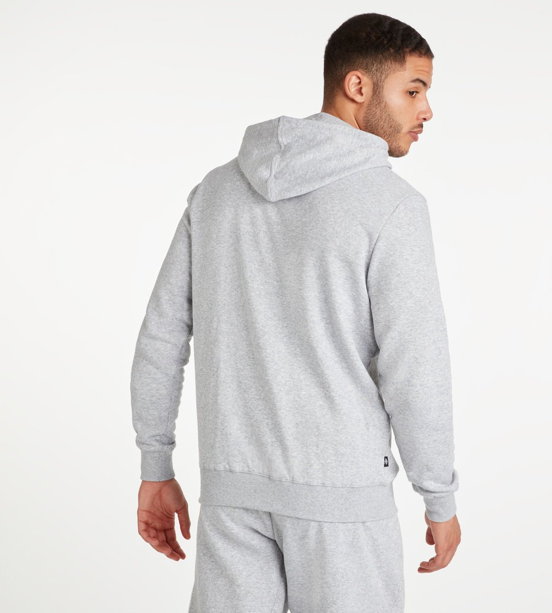 Grey / White Men's Umbro Club Leisure ZT Hoodie Hoodies | CA-42753