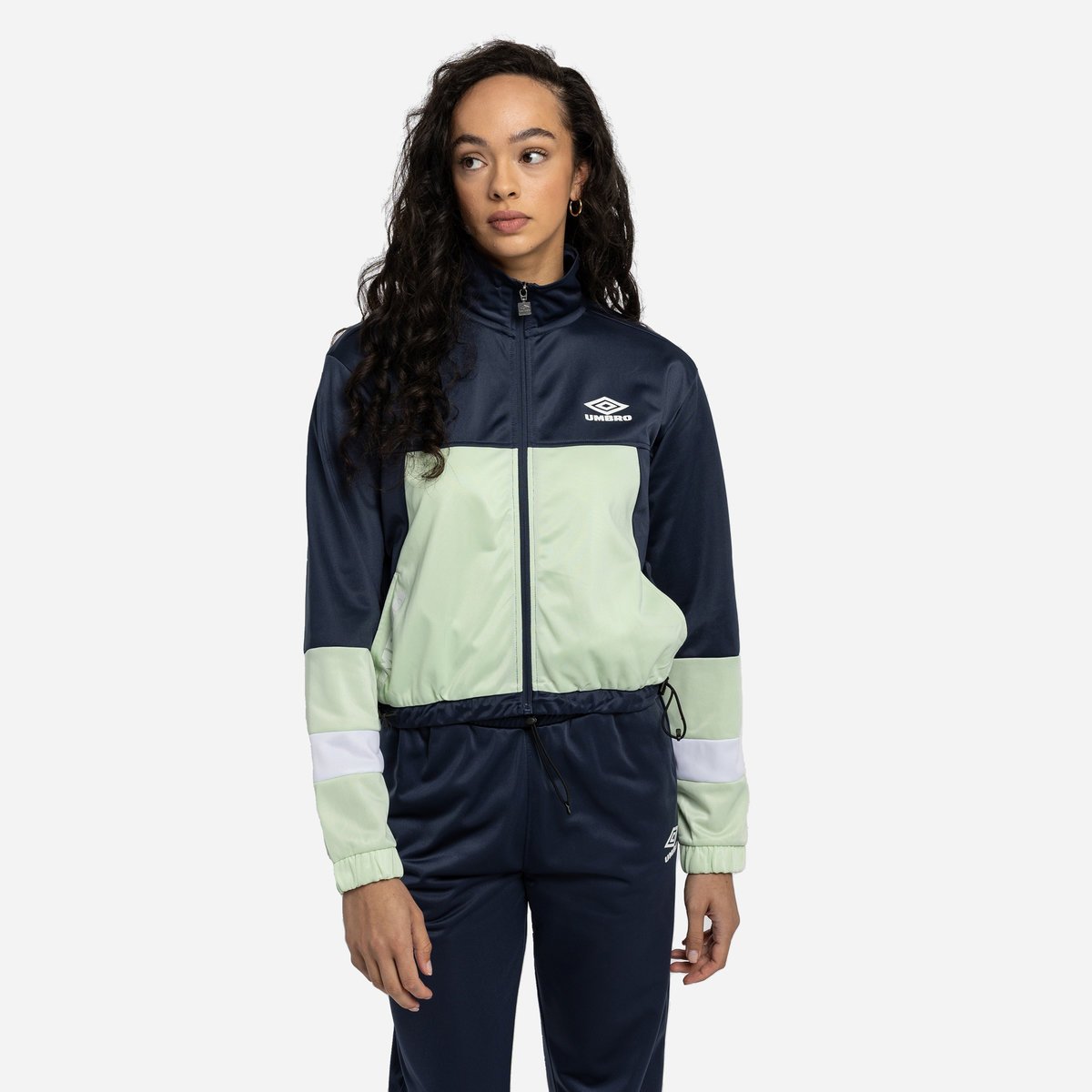 Indigo / White Women's Umbro Diamond Style Alliance Poly Tracksuit Tracksuits | CA-41303