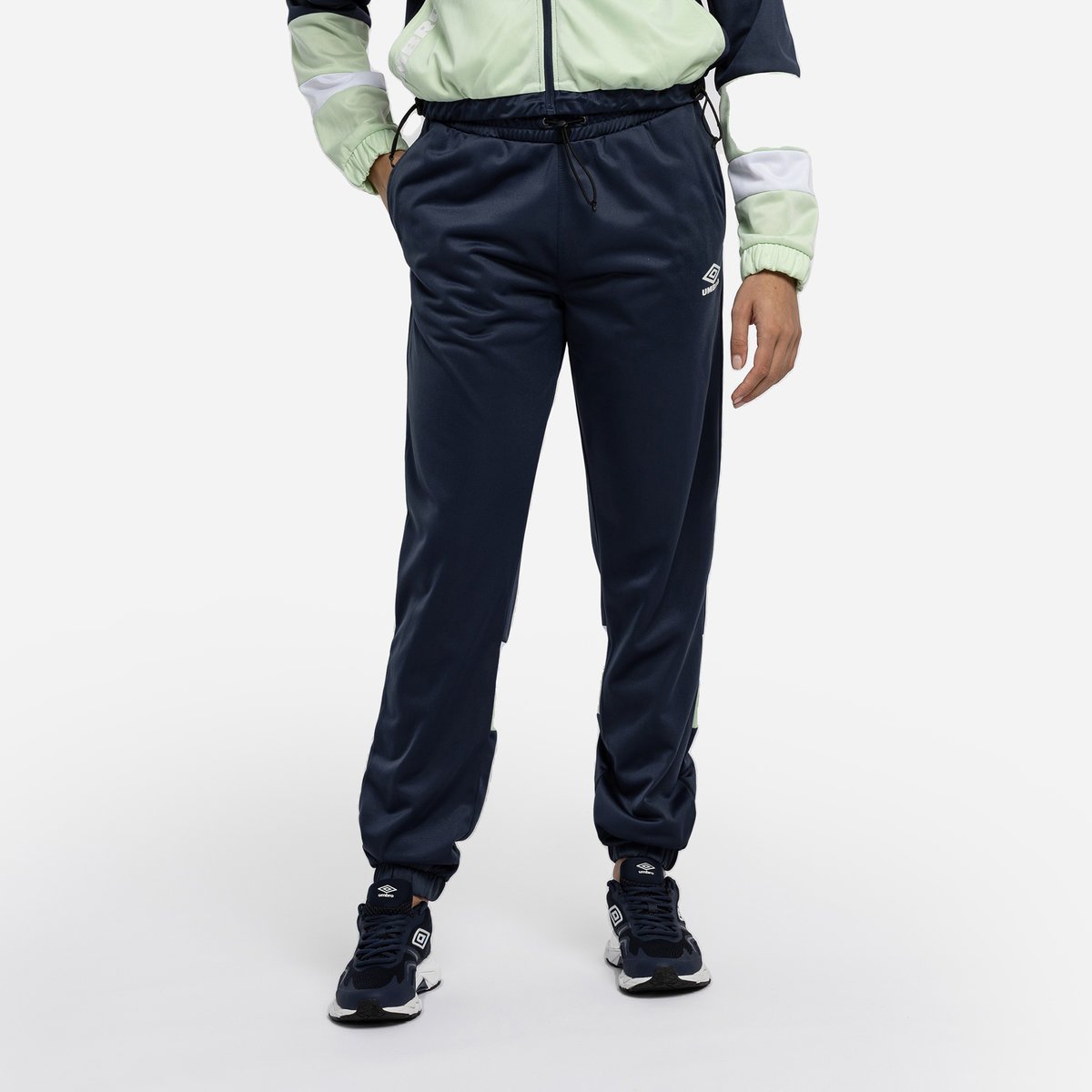 Indigo / White Women's Umbro Diamond Style Alliance Poly Tracksuit Tracksuits | CA-41303