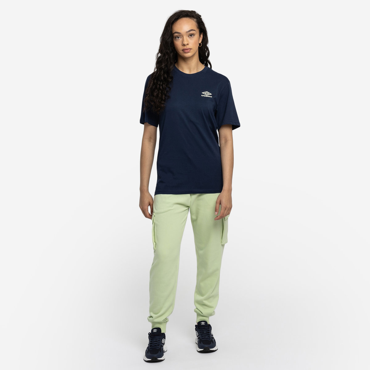 Indigo Women's Umbro Diamond Boyfriend Tee T Shirts | CA-80226