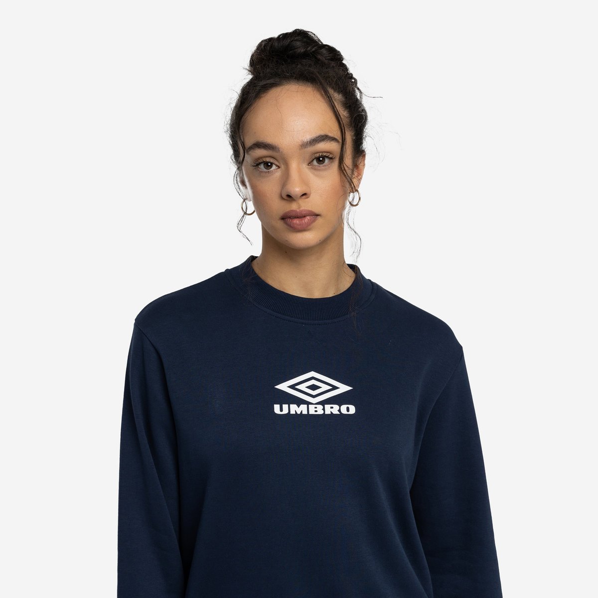 Indigo Women's Umbro Diamond Crew Sweat Sweatshirts | CA-91840