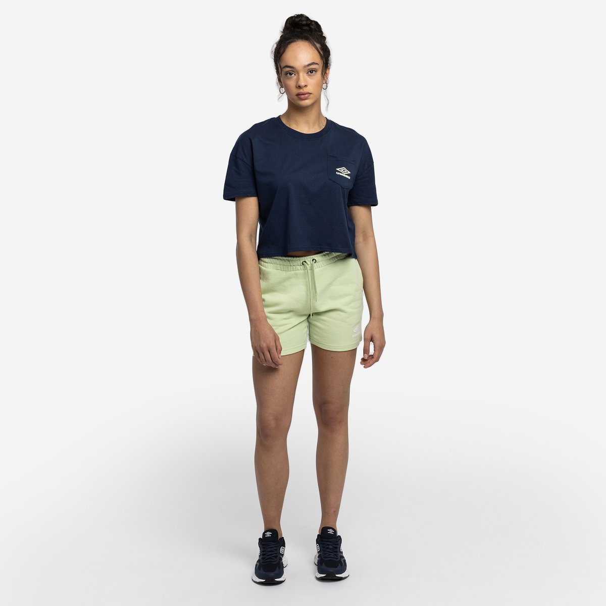 Indigo Women's Umbro Diamond Crop Tee Crop Tops | CA-28567