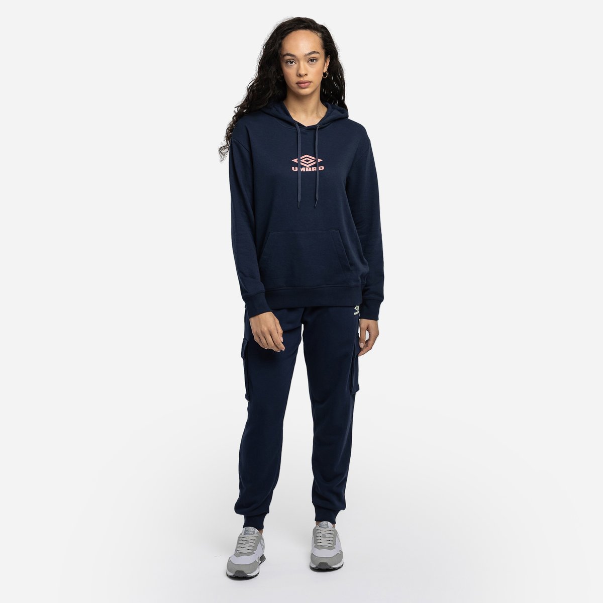 Indigo Women's Umbro Diamond Oh Hood Hoodies | CA-01167