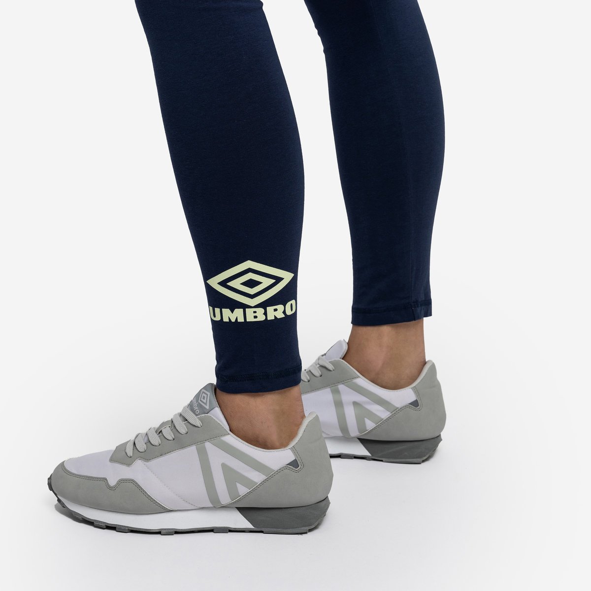 Indigo Women's Umbro Diamond Style Cotton Leggings Trousers | CA-05589