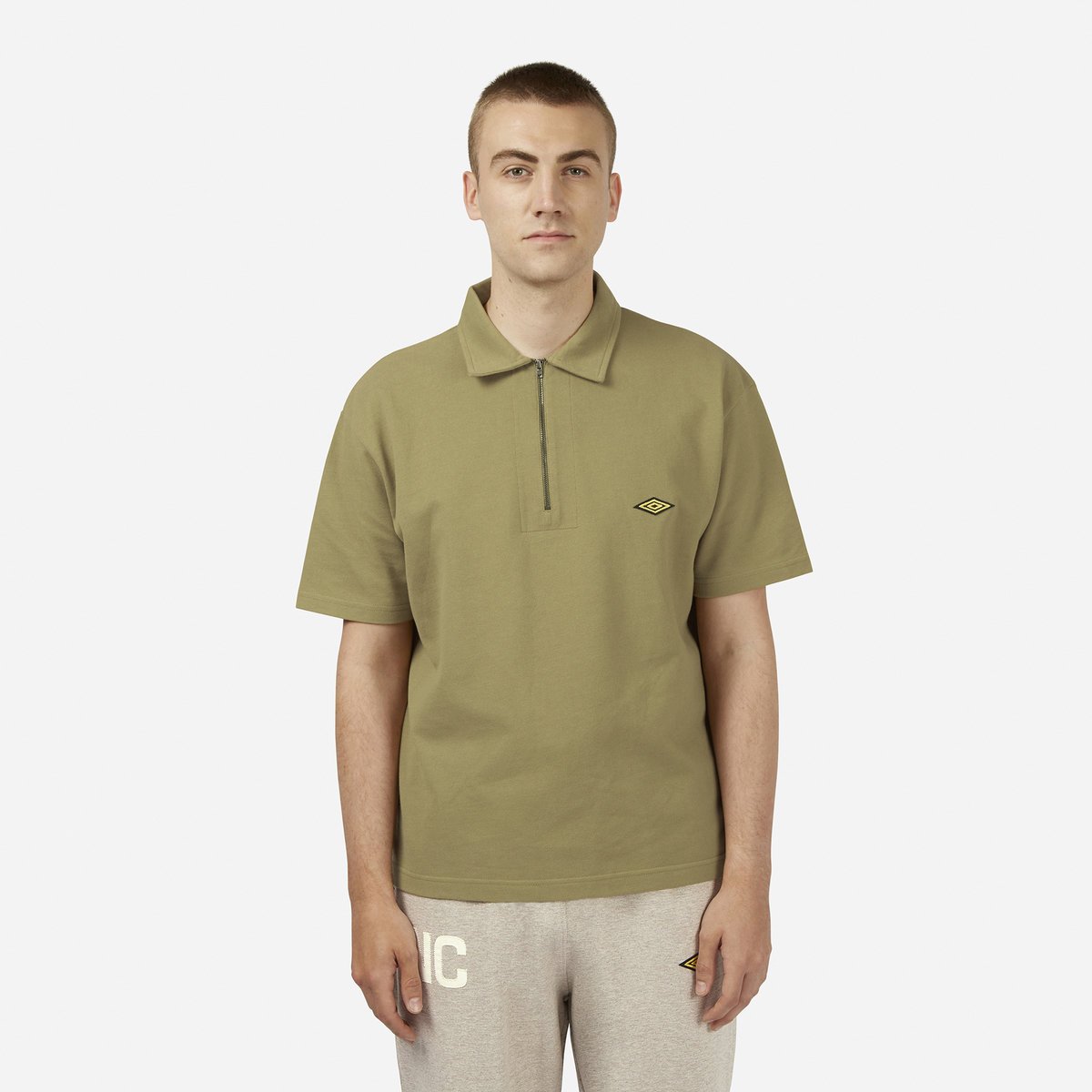 Kahki Men\'s Umbro Nigel Cabourn Polo Polos | CA-83200