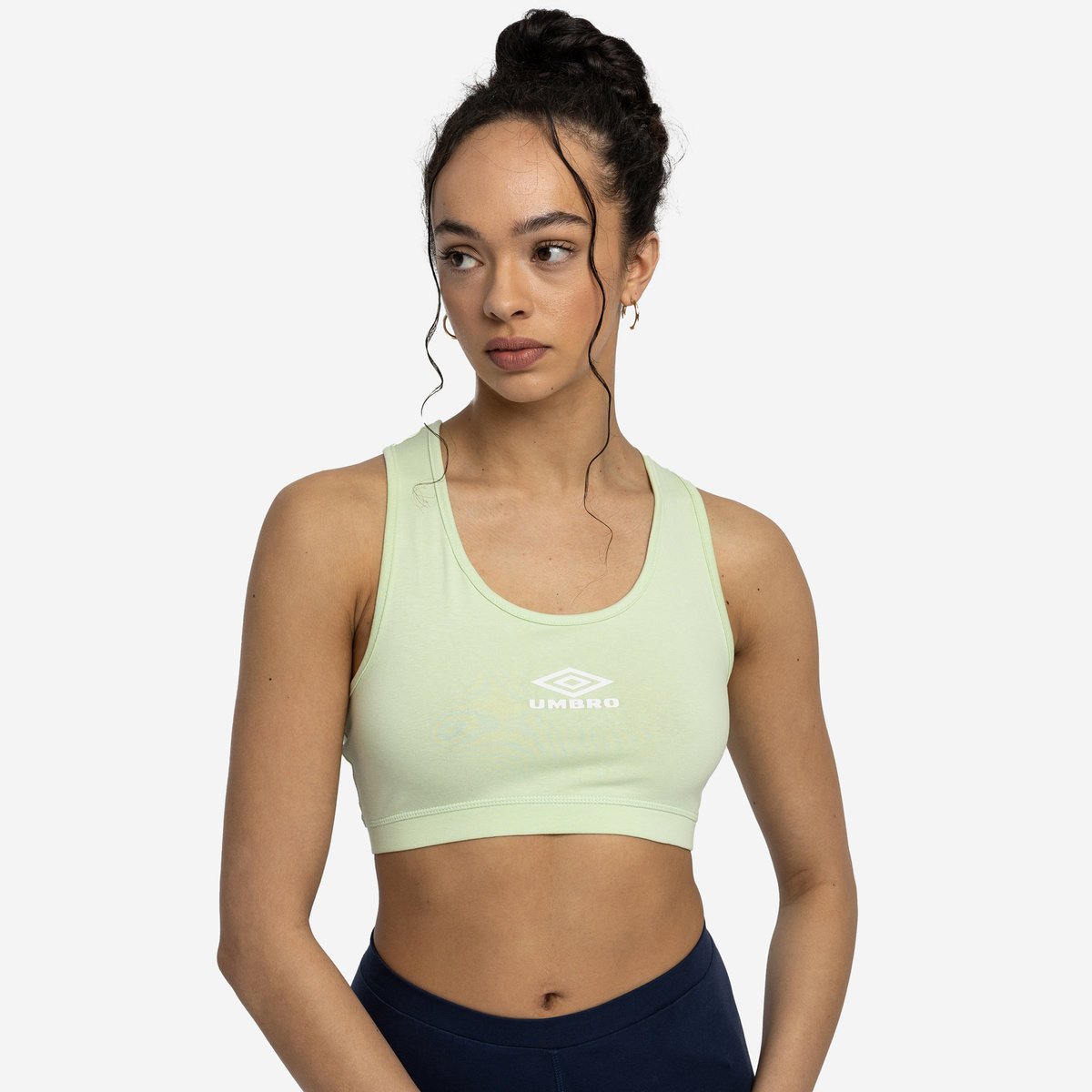 Light Green / White Women\'s Umbro Diamond Sports Bra Sports Bra | CA-20339