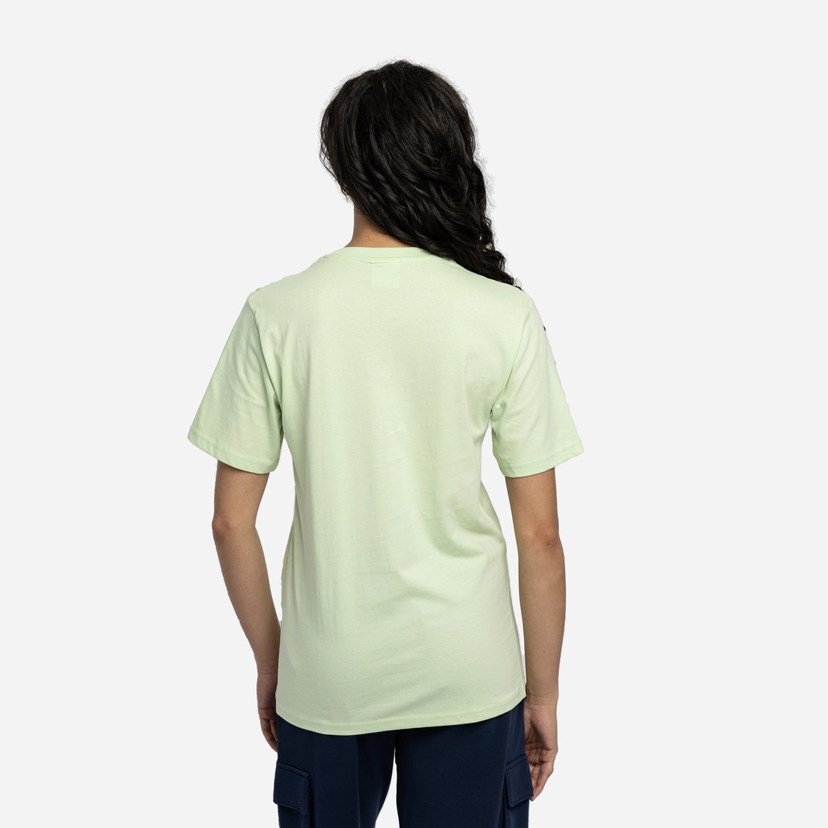 Light Green / White Women's Umbro Diamond Boyfriend Tee T Shirts | CA-53754