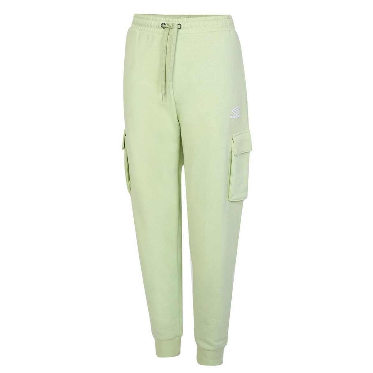 Light Green / White Women's Umbro Diamond Utility Pocket Jog Pant Trousers | CA-68132