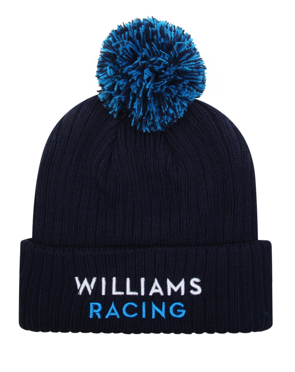 Navy / Blue Umbro Football Williams Albon Bobble Beanie Hats | CA-85991