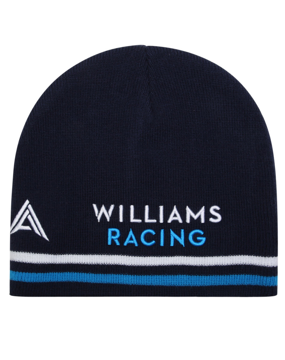 Navy / Blue Umbro Football Williams Albon Striped Beanie Hats | CA-65185