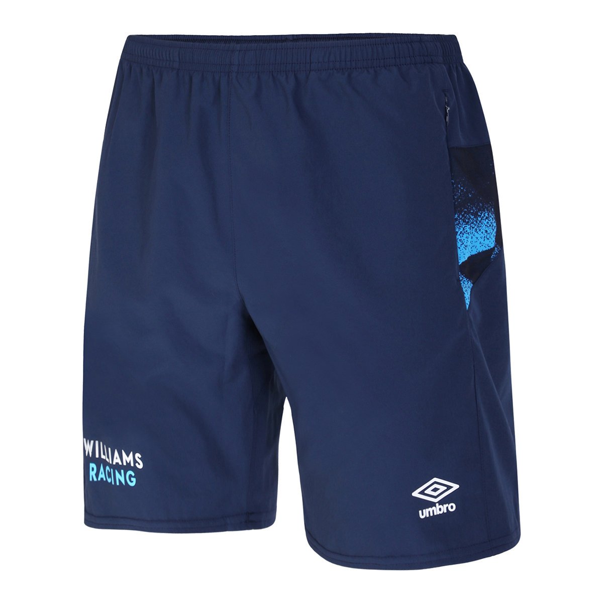 Navy / Blue Umbro Teamwear - Umbro Williams Racing Football '22 Woven Short Shorts | CA-25069