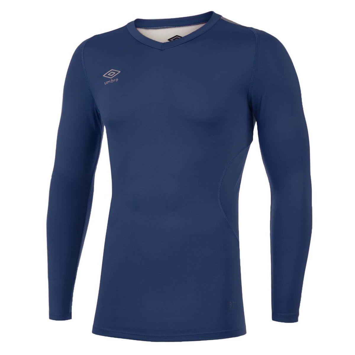 Navy Men\'s Umbro Elite V Neck Baselayer LS Baselayers | CA-38868