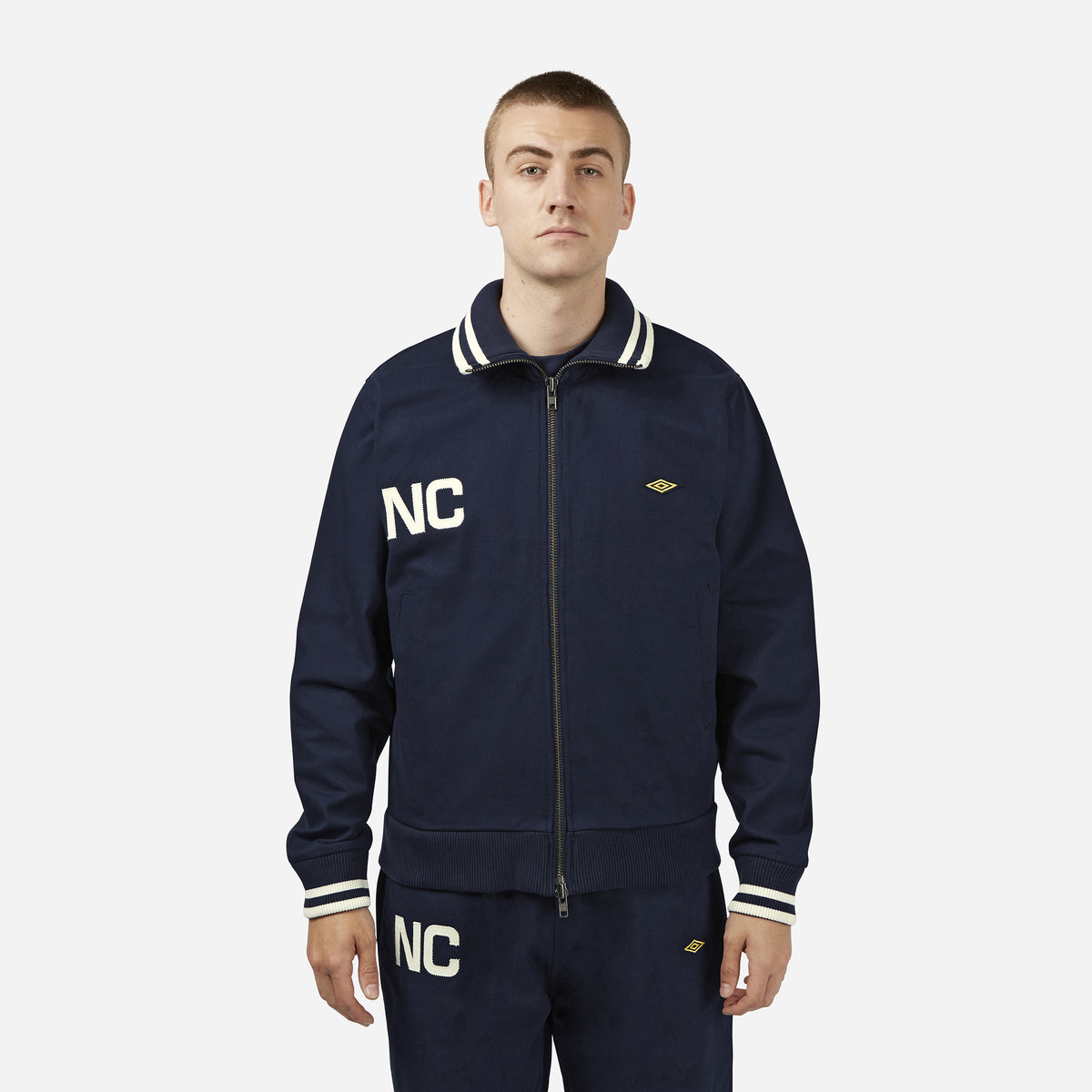 Navy Men\'s Umbro Nigel Cabourn Zip Through Tracktop Jackets | CA-72237