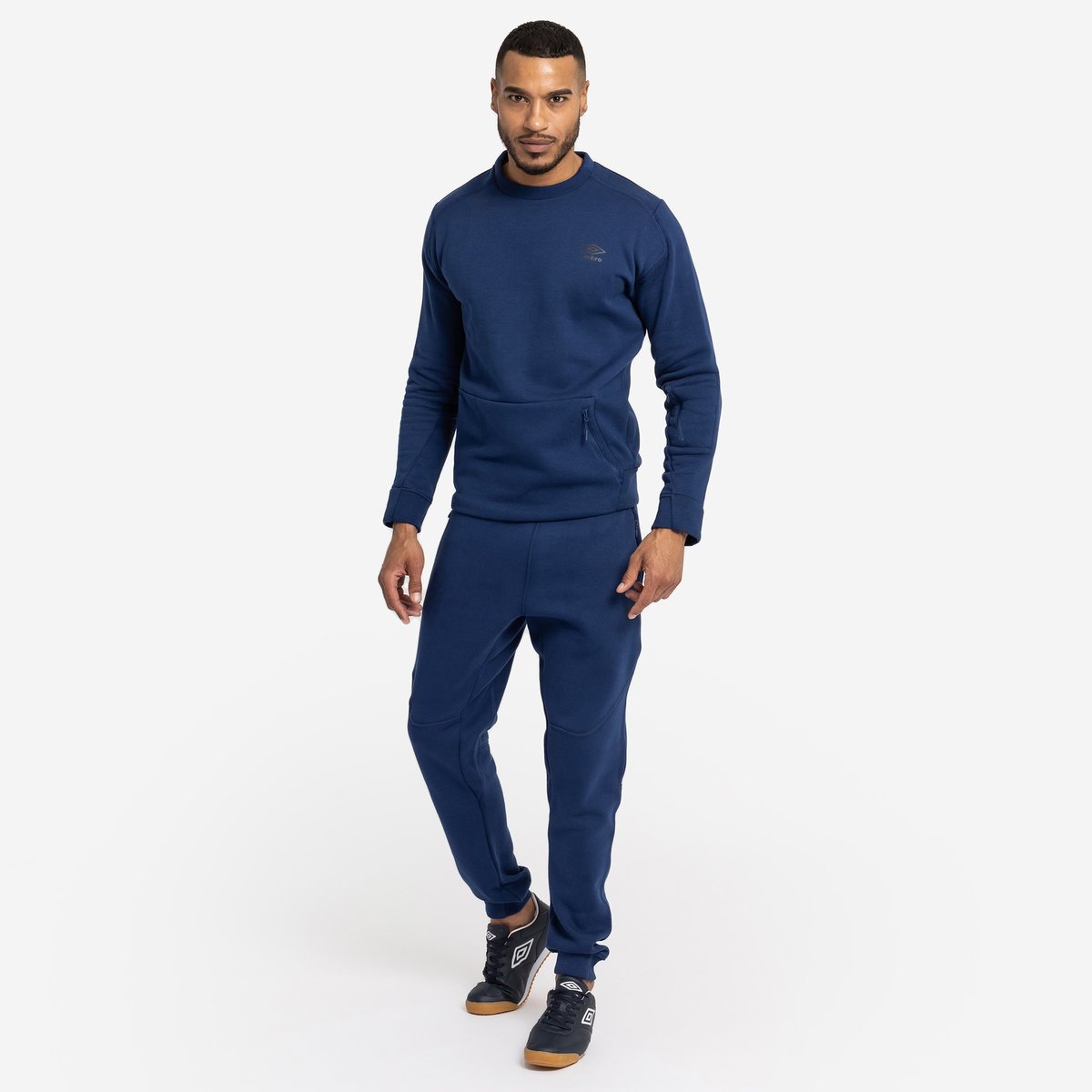 Navy Men's Umbro Pro Fleece Elite Sweat Sweaters | CA-29430