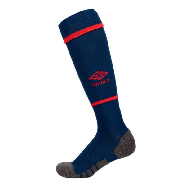 Navy / Red Umbro Teamwear - Umbro Linfield FC Football 22/23 Away Socks Socks | CA-62328