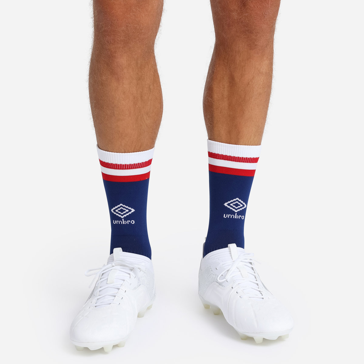 Navy Umbro Teamwear - Umbro England Rugby Football 22/23 Home Mid Calf Sock Socks | CA-90048