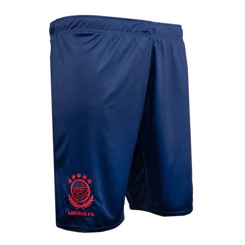 Navy Umbro Teamwear - Umbro Linfield FC Football 22/23 Away Short Junior Shorts | CA-69953