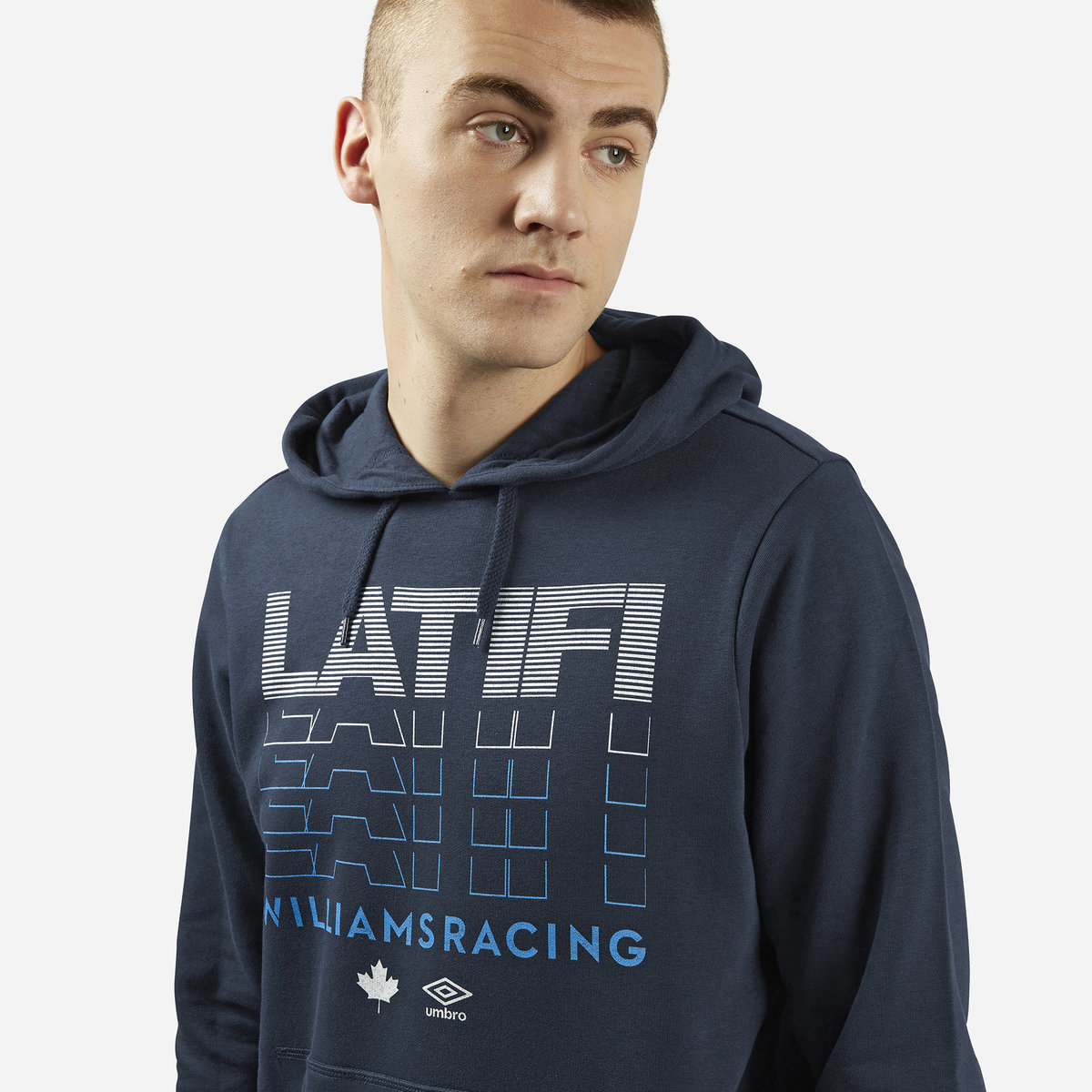 Navy Umbro Football Nicholas Latifi - Know MY Name - Williams Racing Hoodie Hoodies | CA-92695