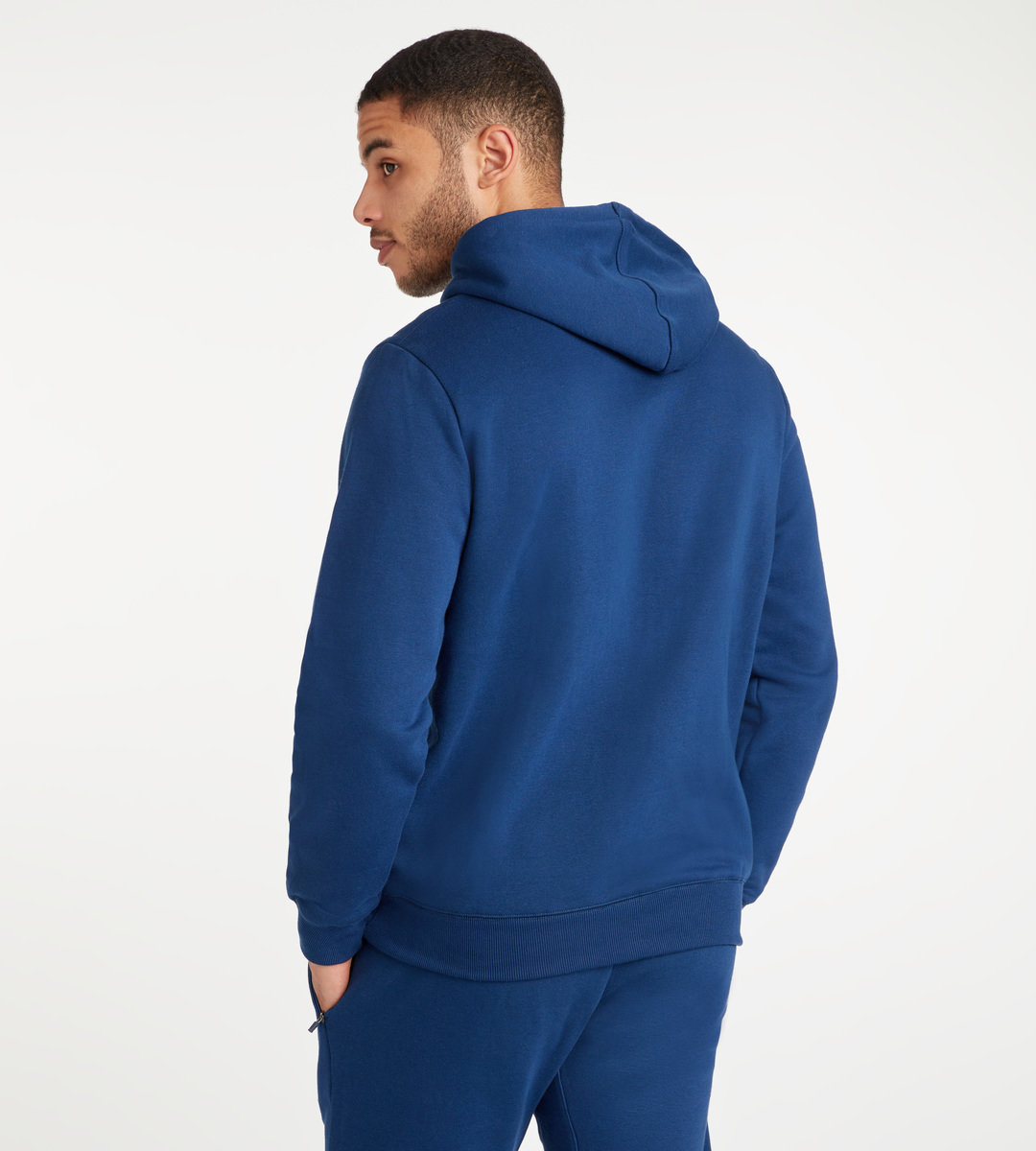 Navy / White Men's Umbro Club Leisure Hoody Hoodies | CA-32323