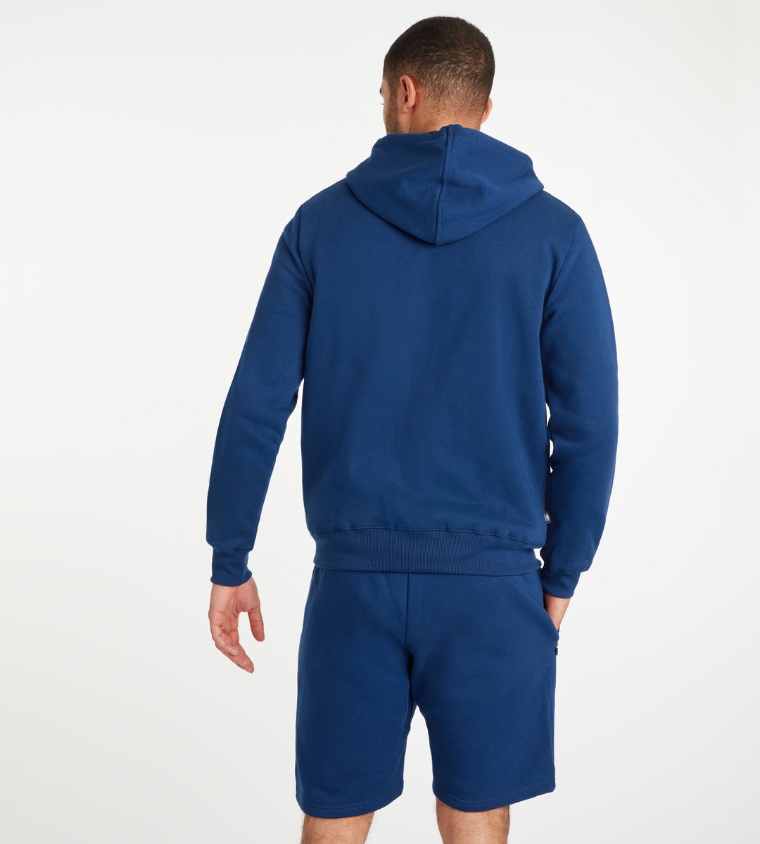 Navy / White Men's Umbro Club Leisure ZT Hoodie Hoodies | CA-50241