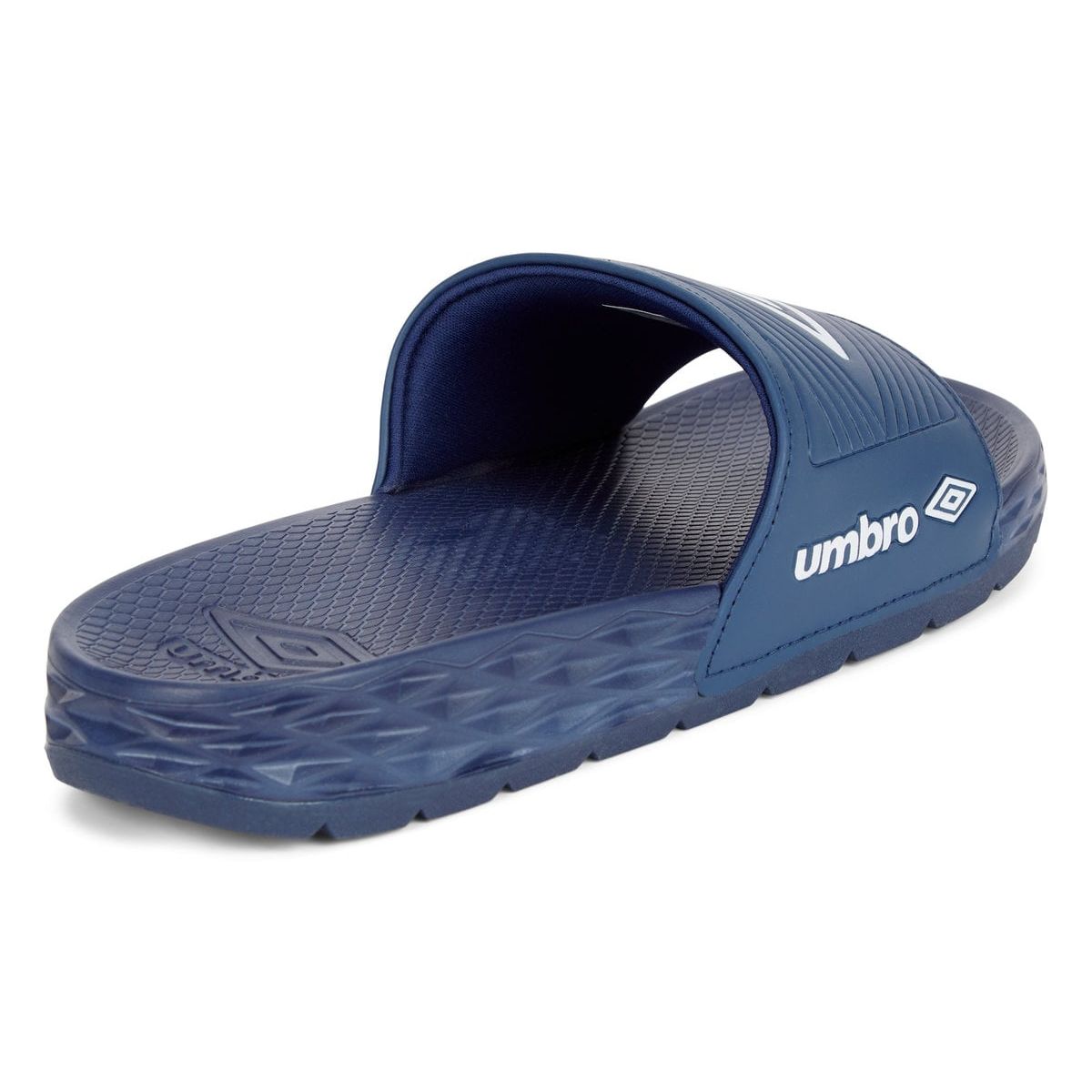 Navy / White Men's Umbro Equipe Recovery Slides Sliders | CA-09580