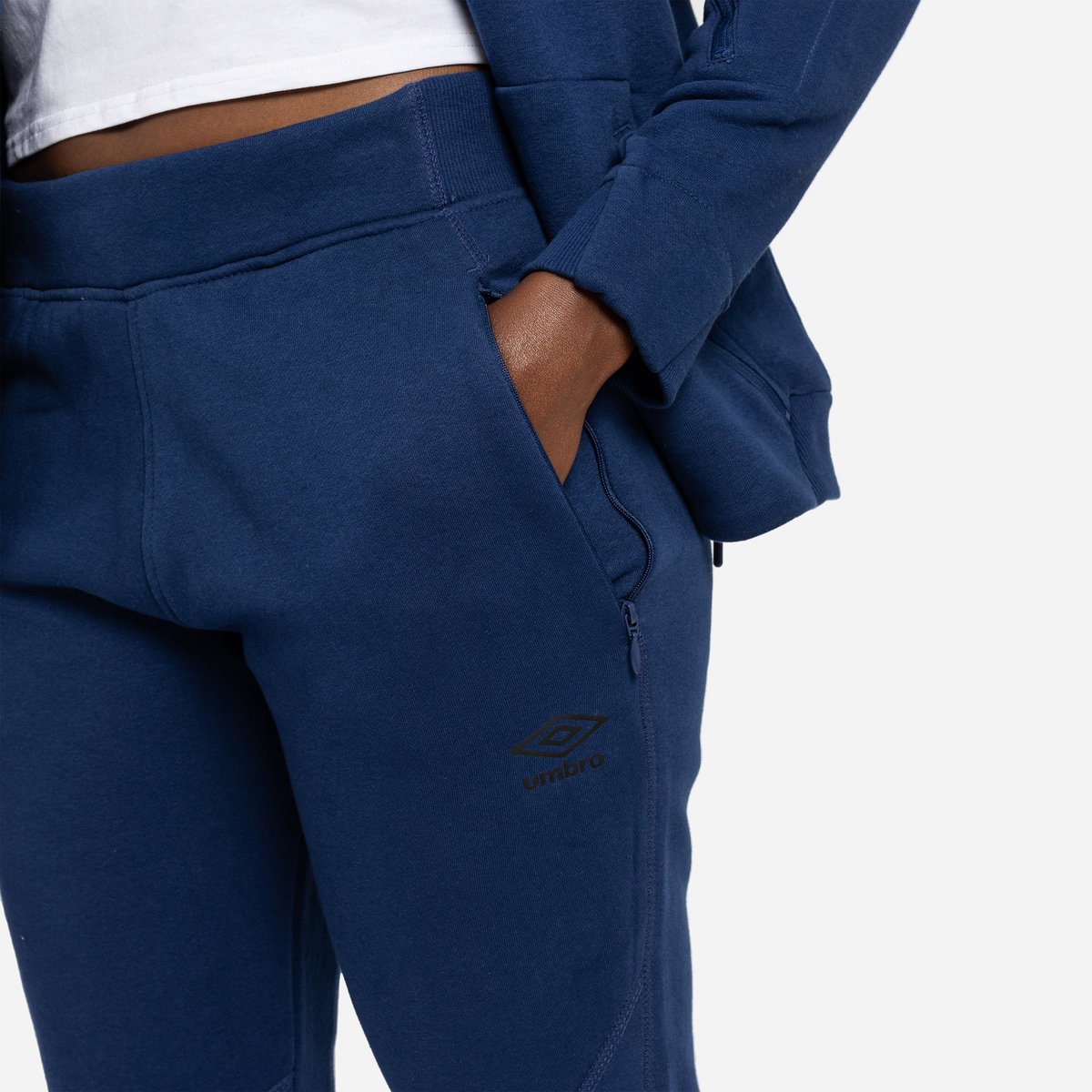 Navy Women's Umbro Pro Fleece Elite Pant Trousers | CA-42076