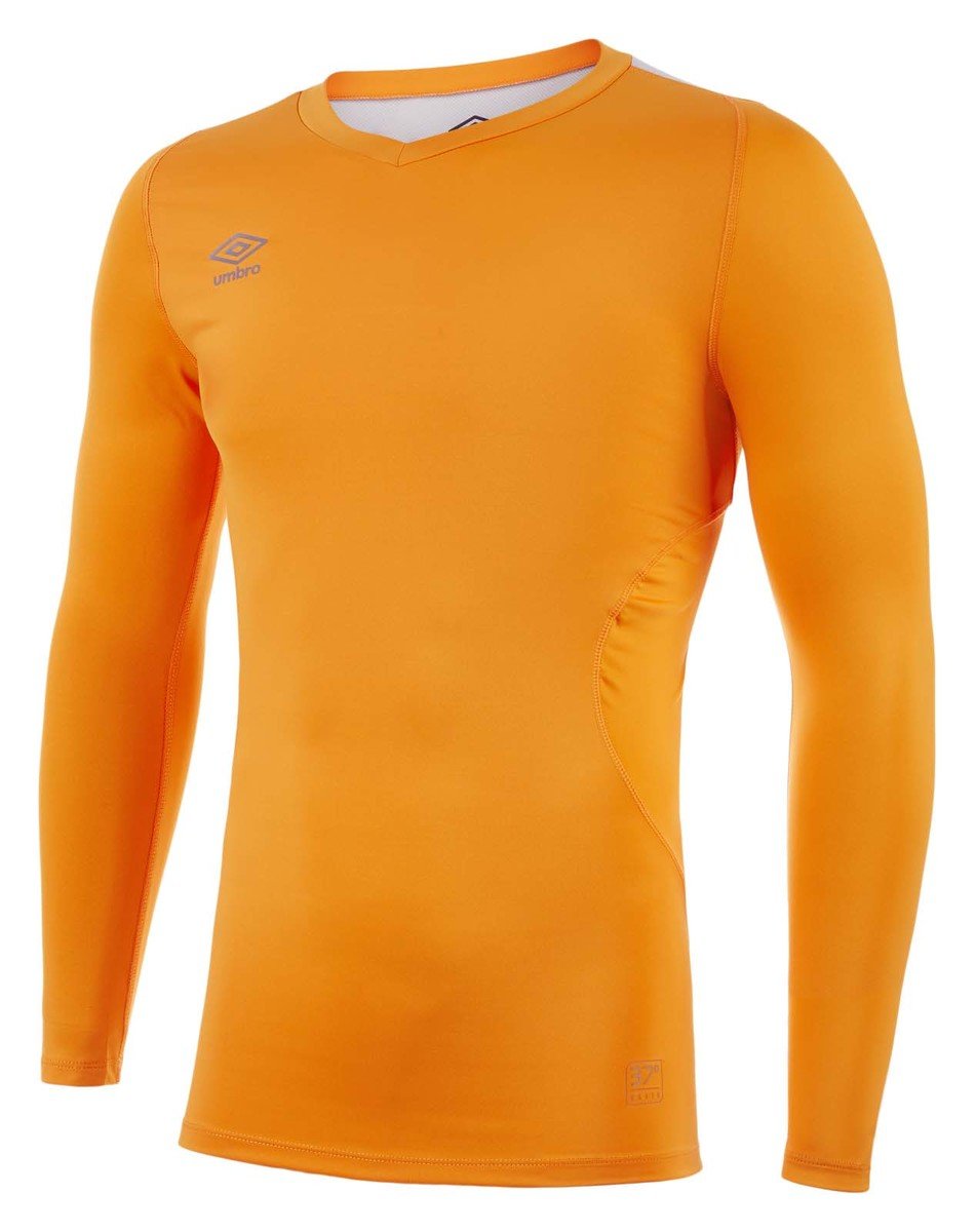 Orange Men\'s Umbro Elite V Neck Baselayer LS Baselayers | CA-24666