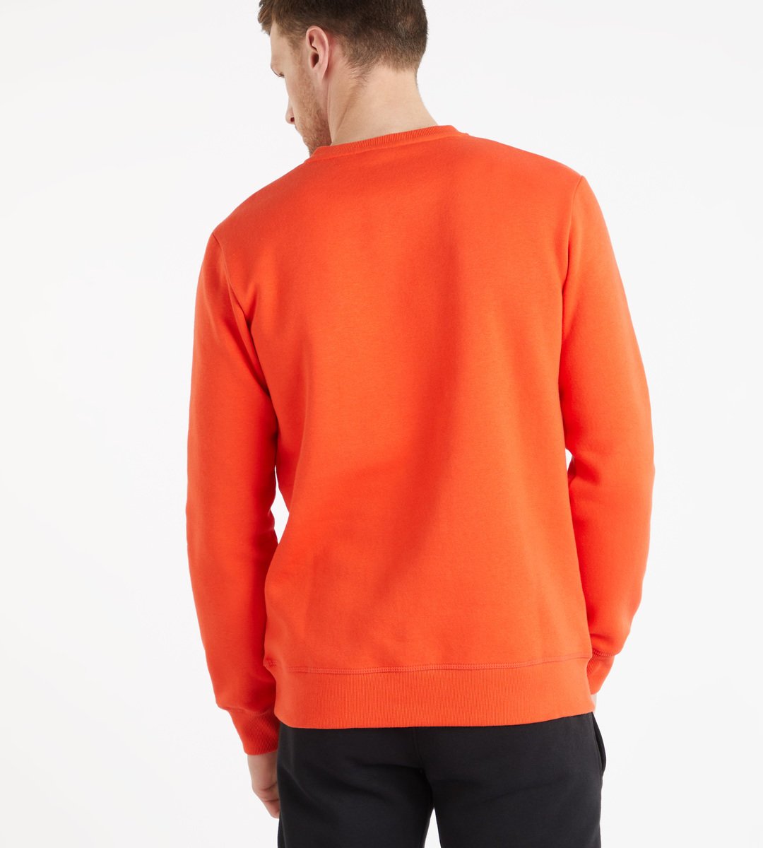 Orange / White Men's Umbro Active Style Emblem Sweat Sweatshirts | CA-22495