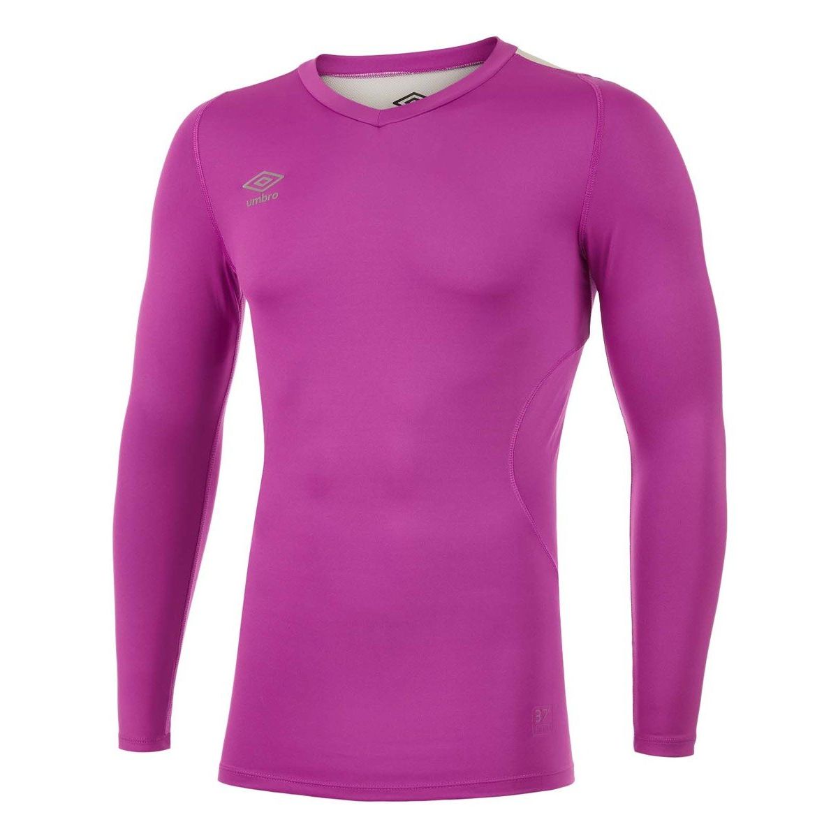 Purple Men\'s Umbro Elite V Neck Baselayer LS Baselayers | CA-00098