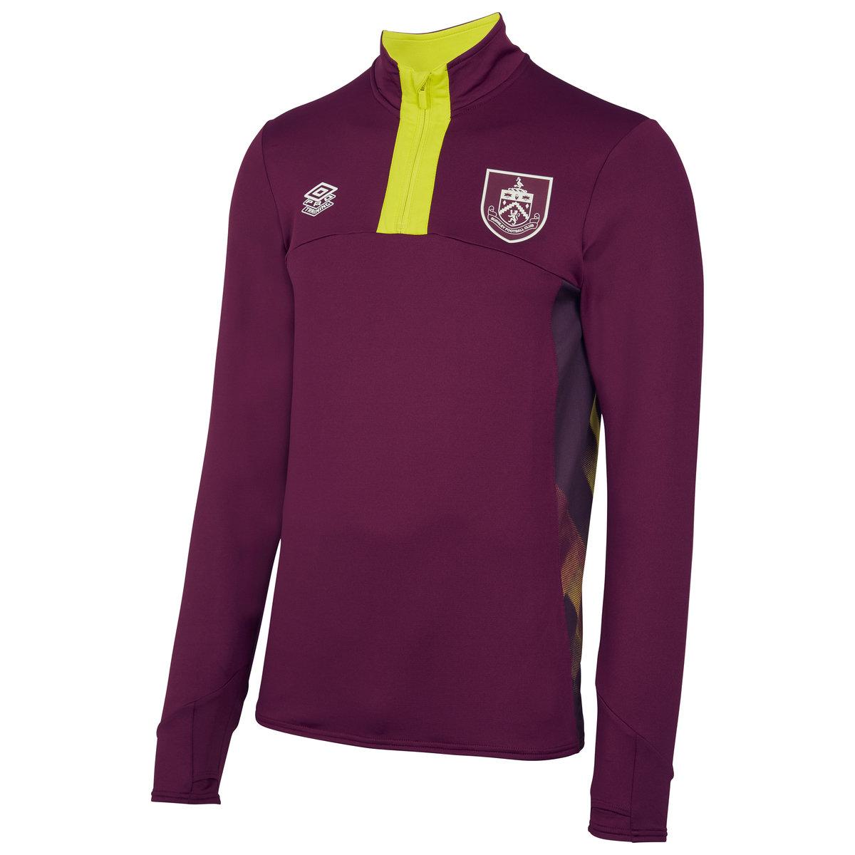 Purple / Yellow Umbro Teamwear - Umbro Burnley FC Football 22/23 Quarter Zip Top Long Sleeve Tops | CA-74139