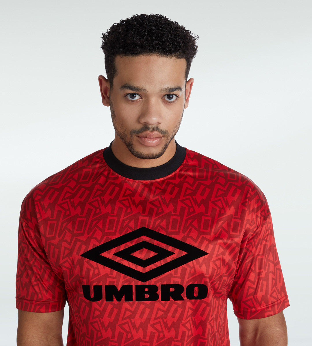 Red / Black Men's Umbro Graffiti Tee T Shirts | CA-73305