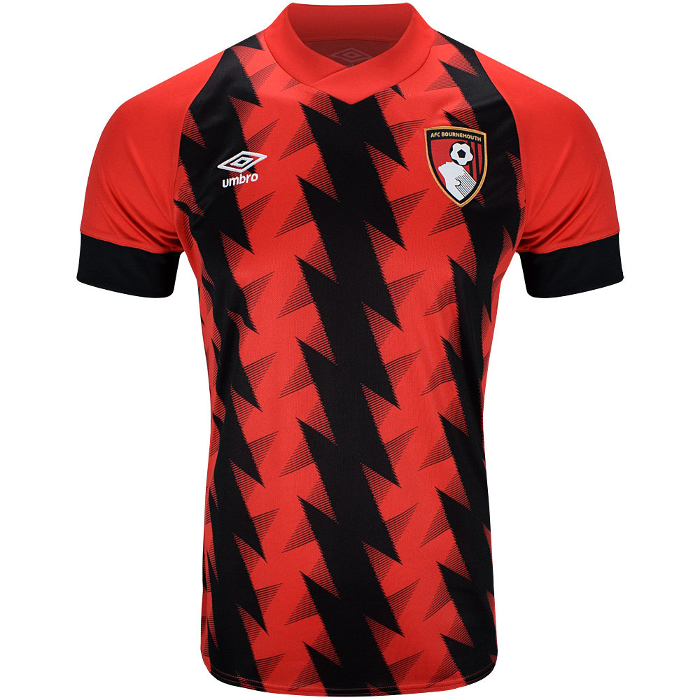 Red / Black Umbro Teamwear - Umbro AFC Bournemouth Football 22/23 Home Jersey Junior Football Jersey | CA-31536