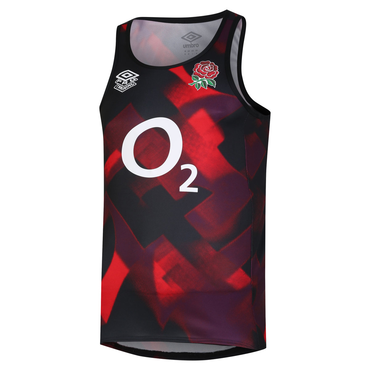 Red / Dark Purple / Black Umbro Teamwear - Umbro England Rugby Football 22/23 Gym Vest Vests | CA-32370