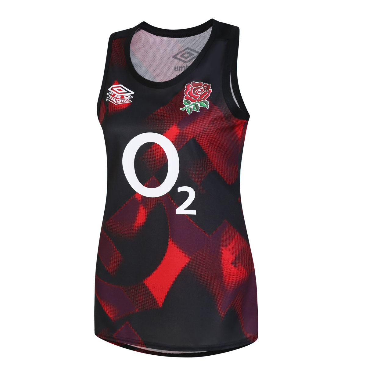 Red / Dark Purple / Black Umbro Teamwear - Umbro England Rugby Football 22/23 Racer Back Vest Vests | CA-75163