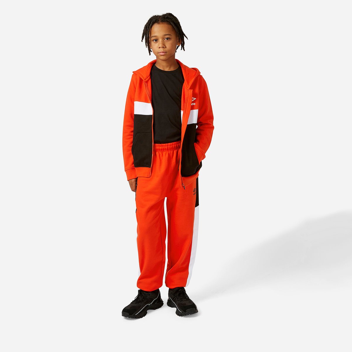 Red Kids' Umbro Paneled Jop Pant Trousers | CA-32031