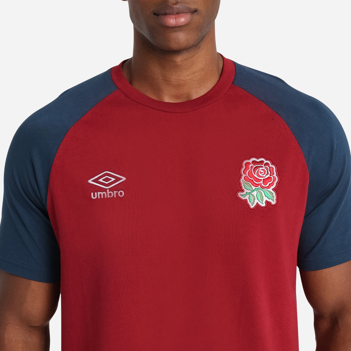 Red / Navy Umbro Teamwear - Umbro England Rugby Football Classic Tee T Shirts | CA-66555