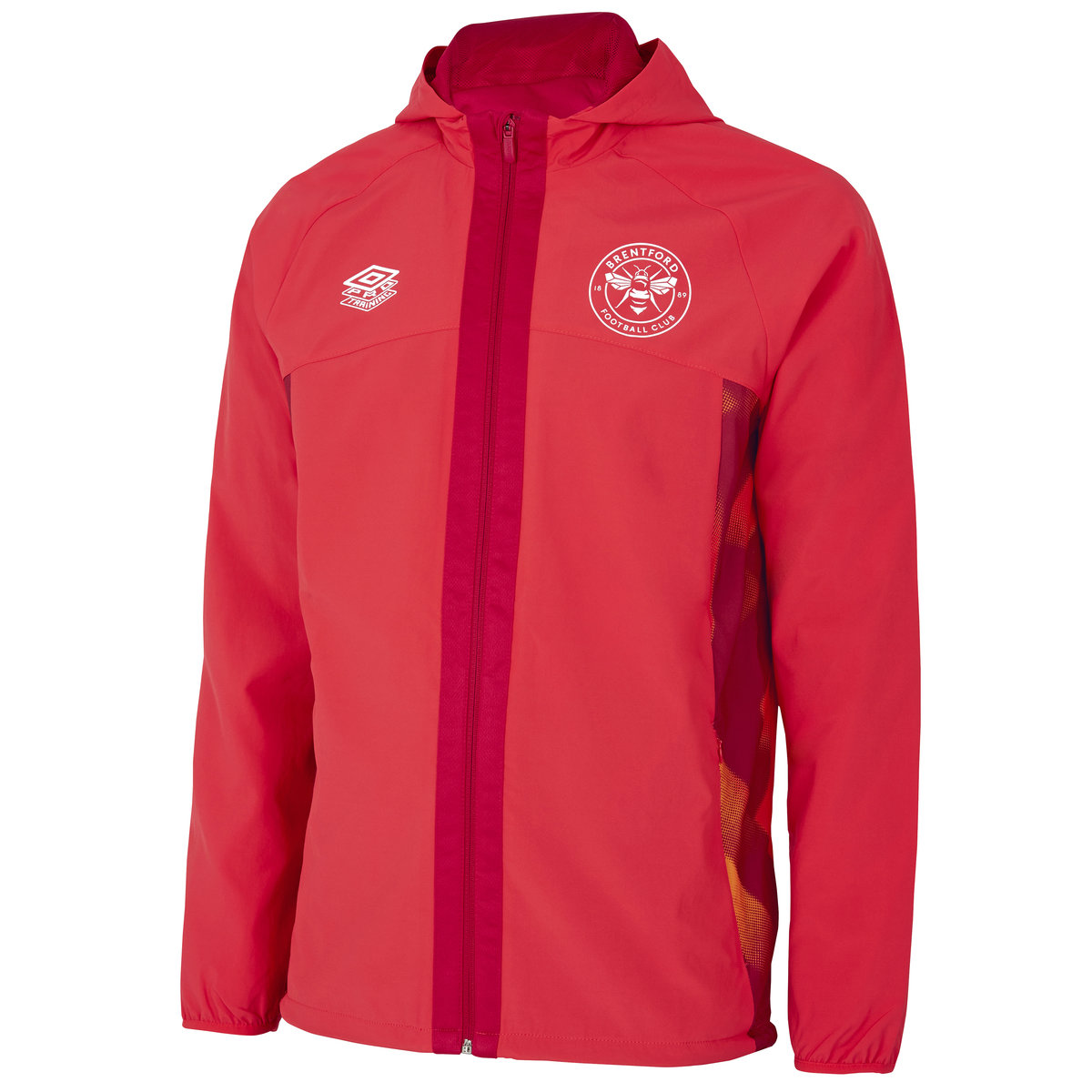 Red Umbro Football Brentford 22/23 Shower Jacket Junior Football Jackets | CA-34527