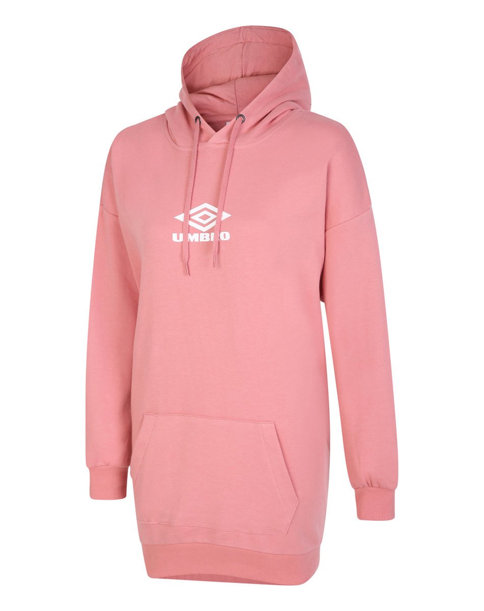 Rose / White Women's Umbro Diamond Oversized Oh Hood Hoodies | CA-33259