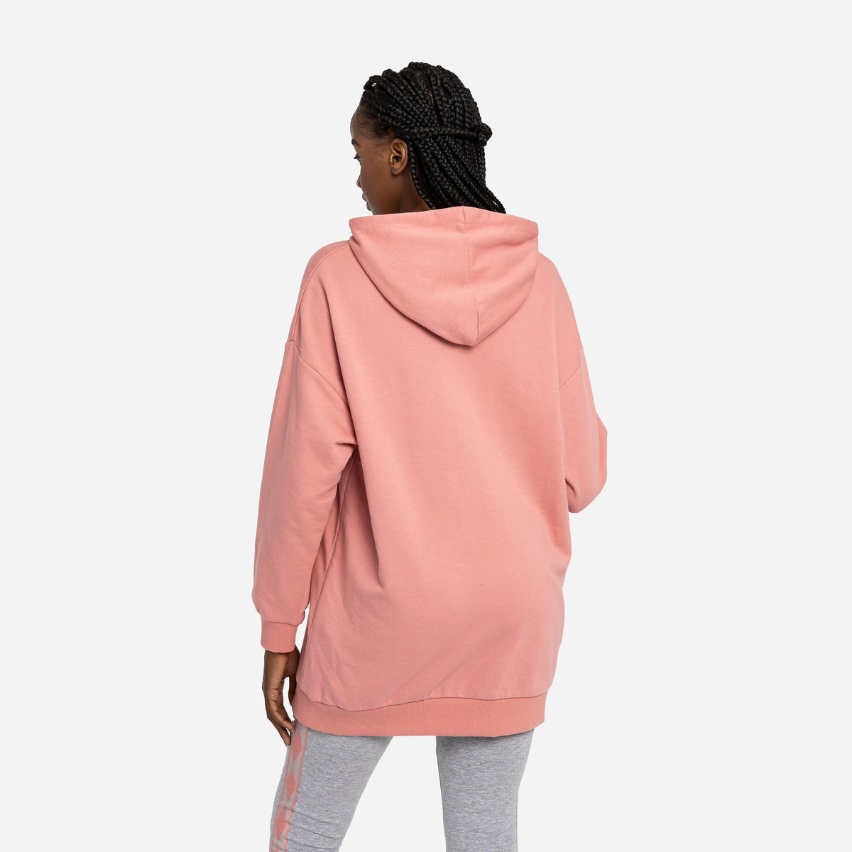 Rose / White Women's Umbro Diamond Oversized Oh Hood Hoodies | CA-33259